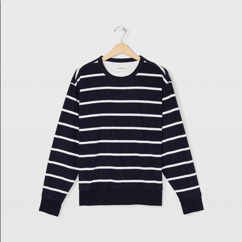 Club Monaco | Striped Terry Sweatshirt